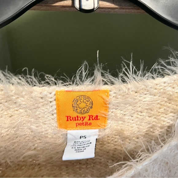 Red Ruby Fuzzy Gold Sweater - Picture 5 of 15